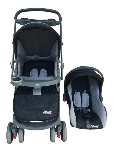 Carriola D Bebe Star Baby Mango Reversible Portabebe Color Negro