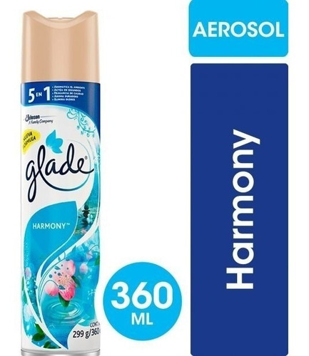 Imagen 1 de 1 de Desodorante Ambiente Glade Harmony X 360 Cc