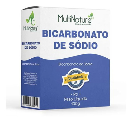 Bicarbonato De Sódio 100% Puro 100g - Multi Nature