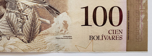 Billete Venezuela 100 Bolívares Febrero 2011 G8 Unc Error