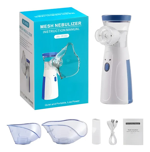 Nebulizador Mesh Portátil JLS-W302 Inalámbrico Silencioso USB para niños y adultos