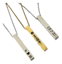 Comprar Kit 2 Colar Casal Corrente Gravação Personalizada Nome Data