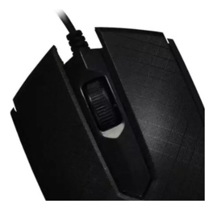 Mouse Usb Newlink Mo228 1000dpi 3 Botões Grid Preto Preto