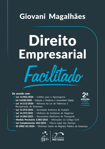Direito Empresarial Facilitado, de Magalhães, Giovani. Editora Forense Ltda., capa mole em português, 2022