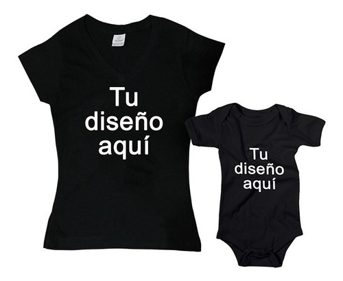 Kit Playera Y Pañalero/playera Niñ@ Personalizada Tu Diseño