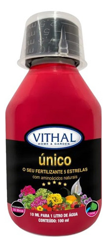 Fertilizante Vithal Unico 100ml Rende 10 Litros 5 Estrelas