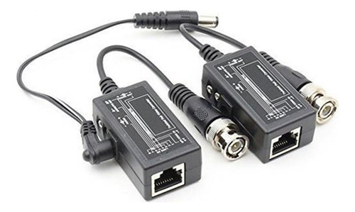 Anhan Rj45 A Cat5 Bnc Convertidor De Par Trenzado Pasivo Vid