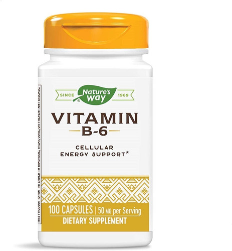 Vitamina B6 50 Mg Nature's Way 100 Capsulas