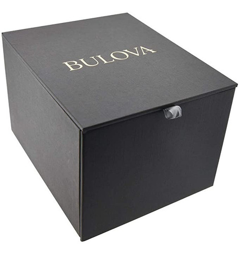 Imagen 4 de 4 de Reloj Bulova Caballero Silicona 97c111 Combinado Caja Rosé