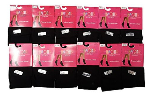 Sumona Paquete De 12 Pares De Calcetines Tobilleros Elástico