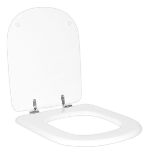 Asiento De Inodoro Apto Br D'accord Hjes Metal Color Blanco