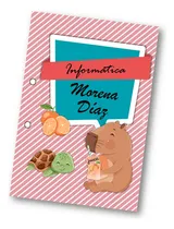 Comprar Imprimible Caratulas Tamaño A4 Capybara #01 Textos Editables