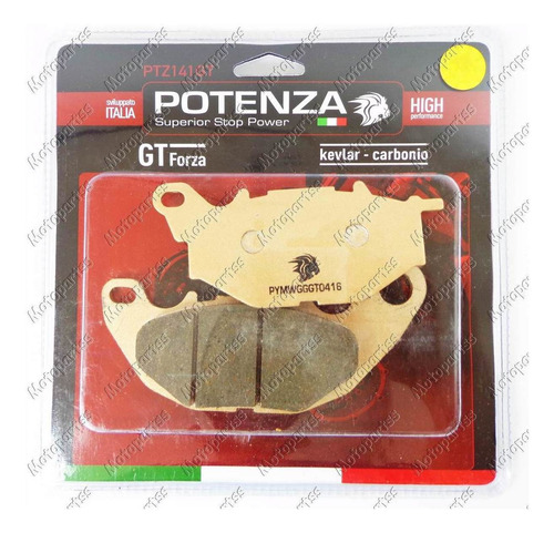 Imagem 4 de 7 de Kit Pastilha Dianteira E Traseira Potenza R3 Mt 03 16