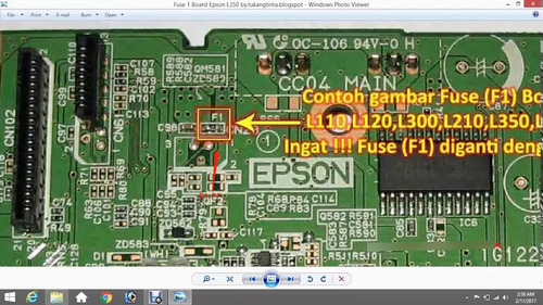 Fusivel F1 Compativel Epson L121 355 365 375 555 Xp241 2uni