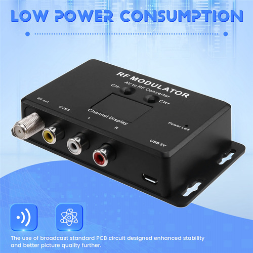 Modulador Rf M60 Convertidor Av A Rf Modulador Uhf Señal Rf