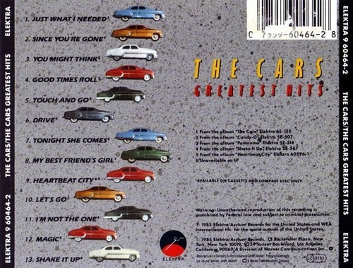 The Cars Greatest Hits Cd Europe [