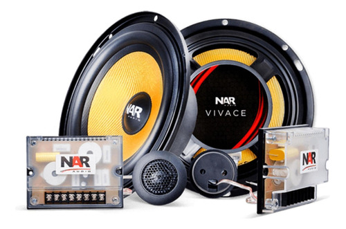 Falante Kit 2 Vias Nar Audio Vivace 60.kt.v 6 Pol 120w Par