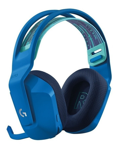Imagen 3 de 3 de Audífonos gamer inalámbricos Logitech G Series G733 azul con luz rgb LED