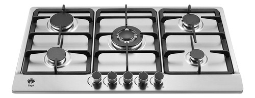 Estufa De Mesa 5 Quemadores Parrilla De Gas Acero Inoxidable