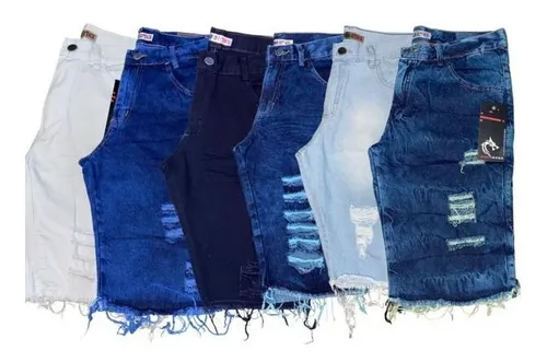 Bermuda jeans hotsell masculina no mercadolivre
