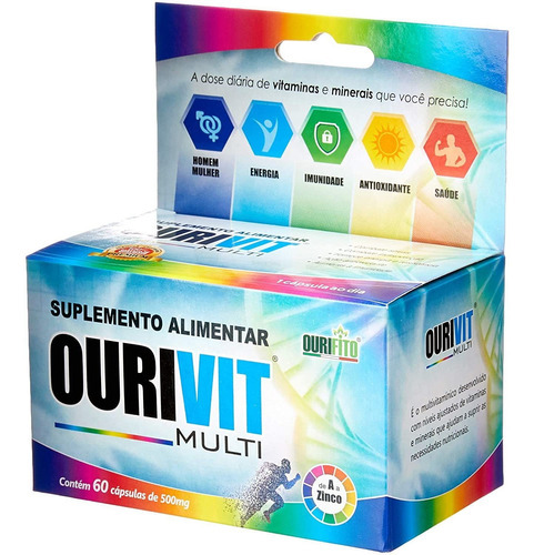 Ourifito Ourivit Multi Az 500mg C/ 60cps Vitamina