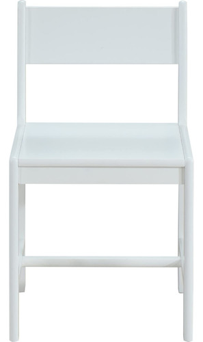 Simple Relax Silla De Madera Blanca Con Respaldo Abierto Y .