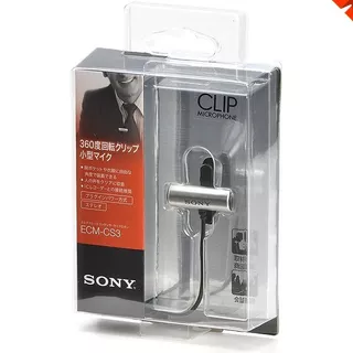 Sony Ecm-cs3 Micrófono Estéreo Lavalier Solapa Omnidireccion