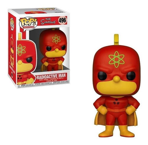 Funko Pop Hombre Radiactivo Radioactive Man 496 Simpsons Edu