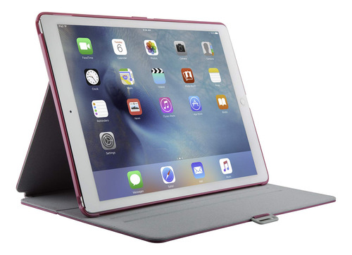 Funda Rigida Para iPad Pro 12,9  Soporte Ajustable Fucsia