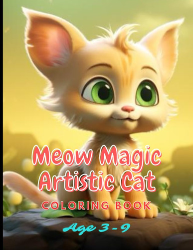 Libro: Meow Magic Artistic Cat Coloring Book - Unlock Creati
