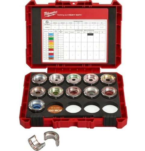 Jgo Milwaukee 4916kita De Dados De Aluminio En U #8-350 Mcm