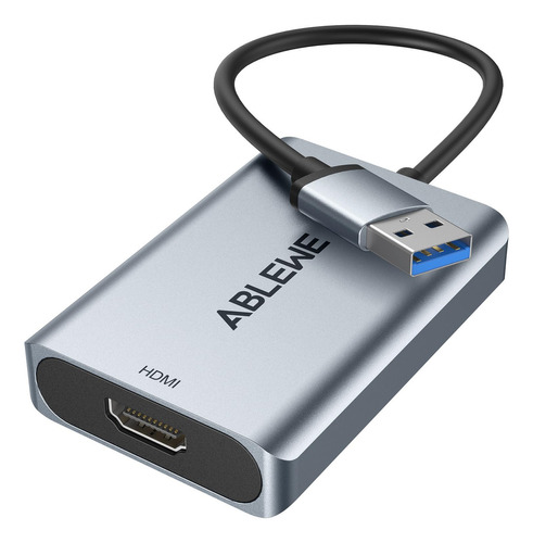 Ablewe Adaptador Usb A Hdmi, Hdmi De Aluminio Actualizado A