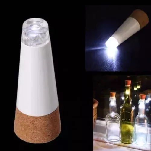 Corcho Tapon Botella De Vino Con Luces Led Calida 12 Piezas Iluminacion Led  2 metros
