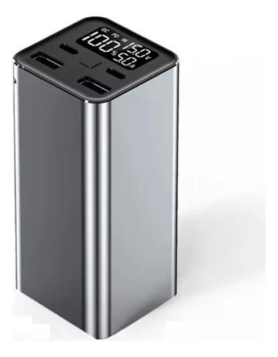 Cargador Carga Rapida Portátil 100w 20.000mah 2usb C+ 2 A Color Plateado