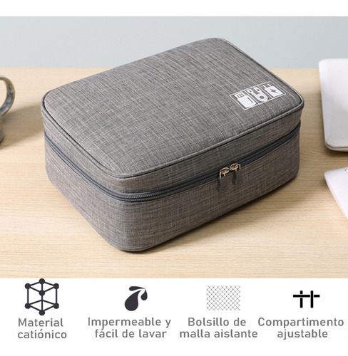 Y Estuche Y Cargadores Usb Organizador Bolsa De Cables