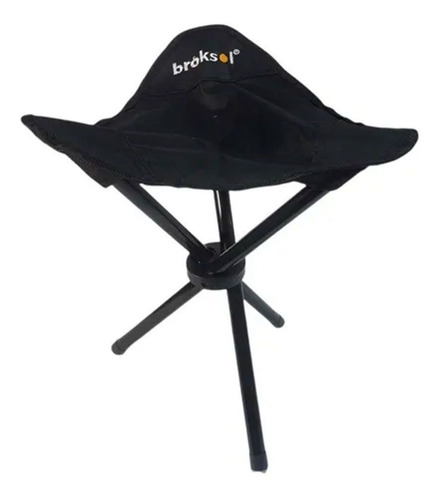Banquito Plegable 3 Patas 100kg Playa Camping Broksol +bolso