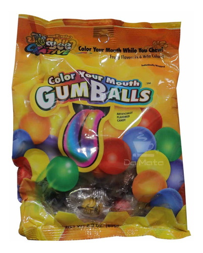 Chiclete Importada Estados Unidos Color Your Mouth Gumballs