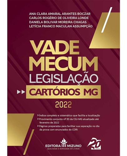 Vade Mecum - Legislação  Cartórios/mg