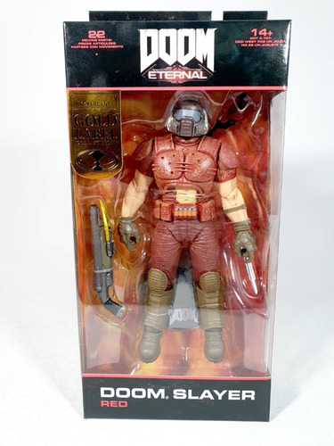 Doom Slayer Classic Red Mcfarlane Gold Label Redcobra Toys