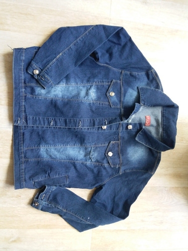Imagen 2 de 6 de Campera Corta Jean Azul Localizado Talle 8 Fin De Stock