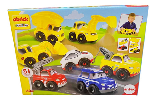 Set De Vehiculos Divertido Niños Auto Abrick Autito Antex