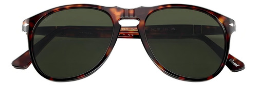 Anteojos de sol Persol PO9649S talle Standard armazón havana y lente verde