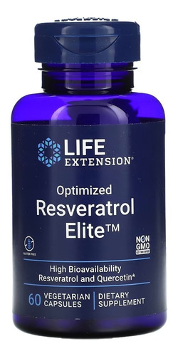 Resveratrol 250mg 60 Caps Veg Life Extension Importado