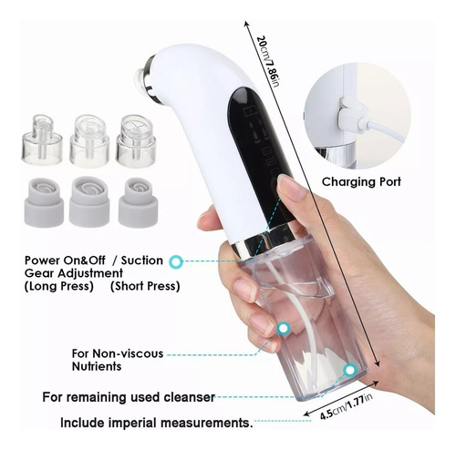 Facial Microdermobracion Extractor Puntos Negros Espinillas