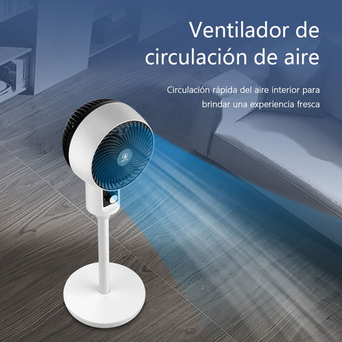 Ventilador De Pedestal 3 Velocidades Oscilación Blanco 29.5 Cm 60 Hz Blanco Negro Plástico 3