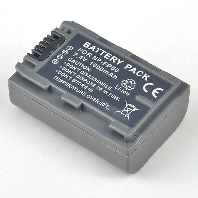 Imagen 6 de 6 de 2 X Np-fp50 Npfp50 Videocámara Batería Para Sony Np-fp51 Fp7