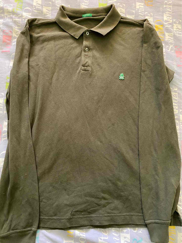 Chemise Benetton De Hombre Manga Larga T= M. Usada.