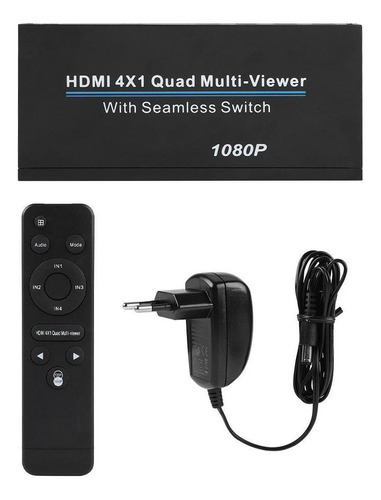 1080p Dc 4x1 Hdmi Quad Multi-viewer Convertidor Sin Costuras