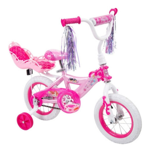 Bicicleta Rosa Huffy Disney Rodada 12 Niña Xtr C