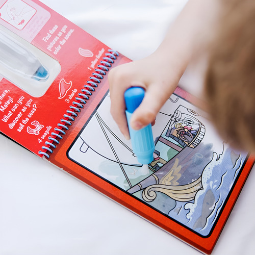 2 Libros Water Wow Pinta Con Agua Juego Didactico M&d